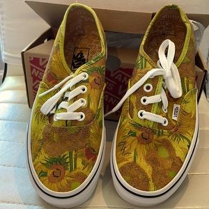 Vans - Vincent Van Gogh Sunflower sneakers vans new with tags new with box 6.5